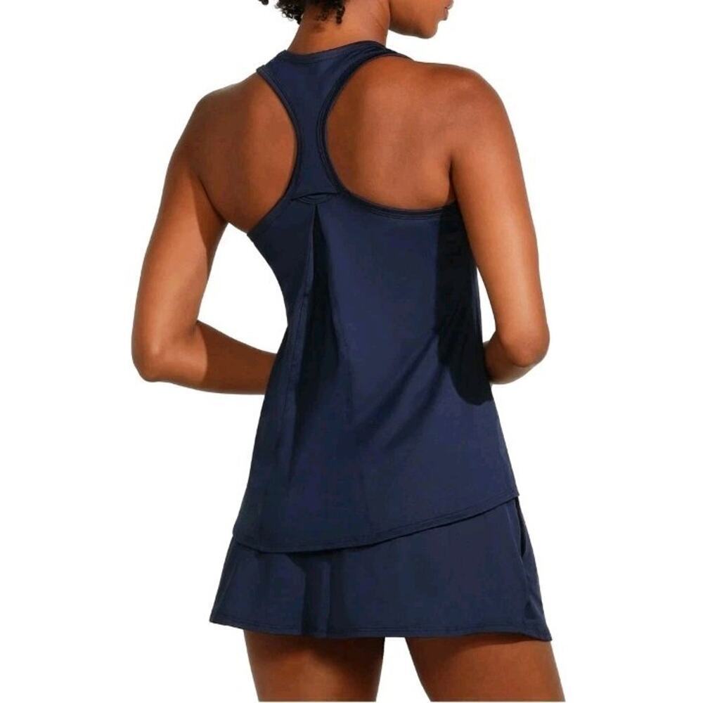 NWT EleVen by Venus Williams Race Day Tennis Tank in Admiral Navy Size S
